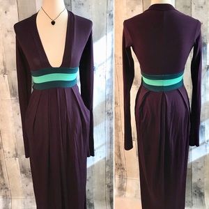 Butter by Nadia long sleeve purple dress